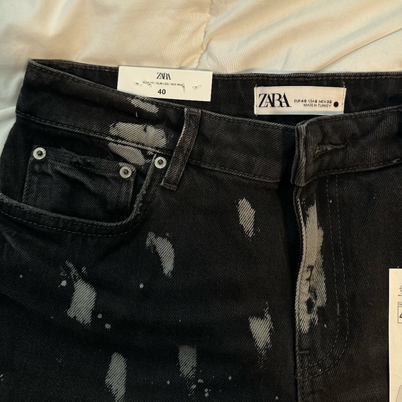 Zara Jeans Zara Bleached Mid Rise Slim Fit Jeans Out Of Stock On